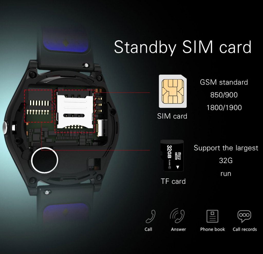 قابلیت نصب سیم کارت و مکالمه ساعت هوشمند V9 Smartlife