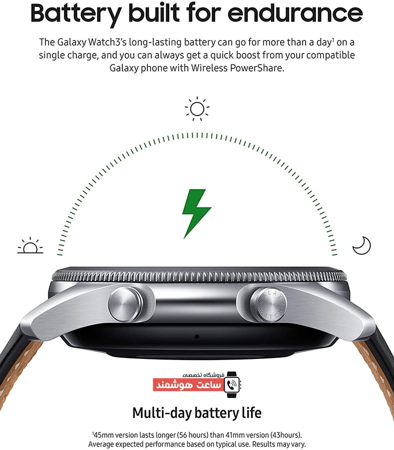 قابلیت شارژی بی‌سیم در ساعت هوشمند Galaxy Watch3